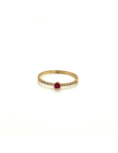 ANILLO GYLDA RUBÍ ORO DE 18K