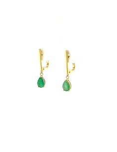 PENDIENTES ESMERALDA CAT ORO DE 18K
