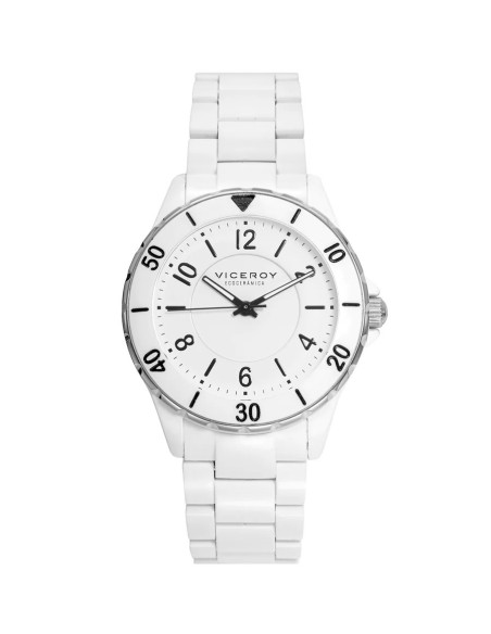 RELOJ DE CERAMICA BIOLOGICA BLANCA BRAZALETE SRA V