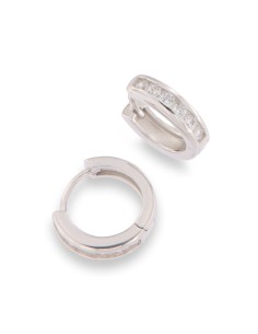 PENDIENTES ARO ZN 14MM PLATA DE 1ª LEY