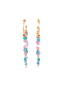 PENDIENTES ARO PIEDRAS SEMIPRECIOSAS PLATA-CHAP 2