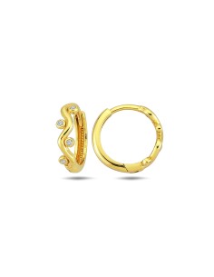 PENDIENTES ARO S ZN ORO DE 18K
