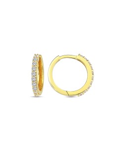 PENDIENTES ARO 12MM ZN ORO DE 18K