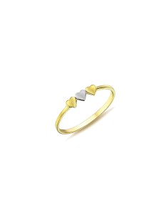 ANILLO LOVE BICOLOR ORO DE 18K
