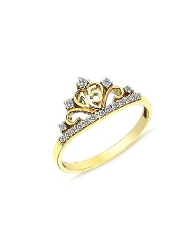 ANILLO CORONA ZN ORO DE 18K