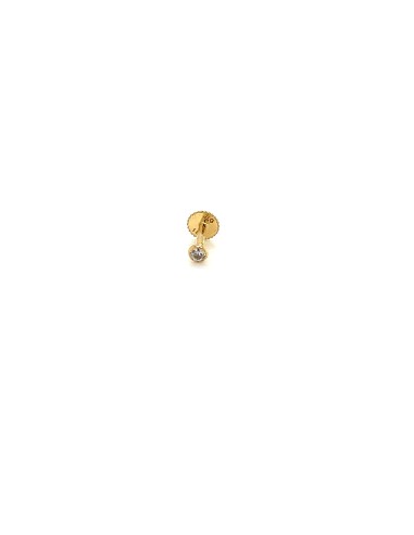 PIERCING ZN REDONDO ORO DE 18K