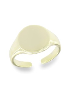 ANILLO SELLO ABIERTO GOLD PLATA DE 1ª LEY