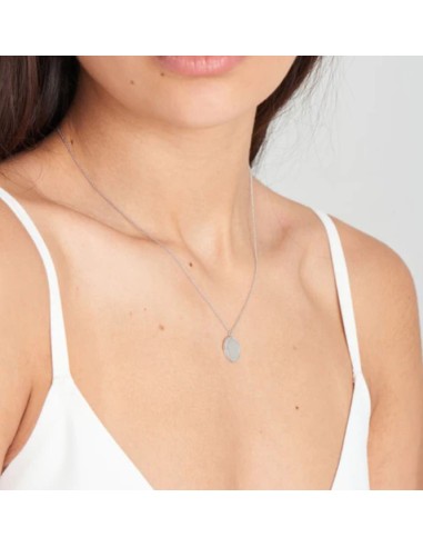 GARGANTILLA DISCO CUERDA PLATA 