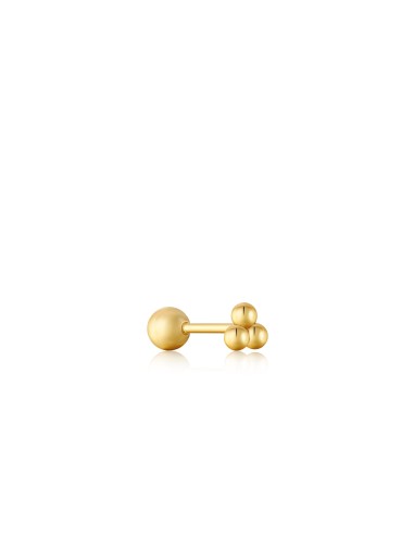 PENDIENTES SIMPLE BARBELL TRIPLE BOLA PLA CHAP