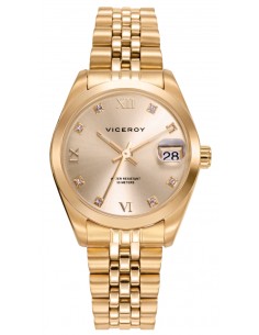 RELOJ ACERO IP DORADO BRAZALETE SRA VA