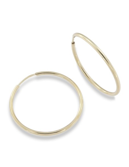 AROS CHAPADOS 55MM PLATA DE 1ª LEY