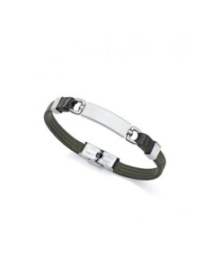PULS ACERO NYLON OLIVA Y PIEL NEGRA SR FN