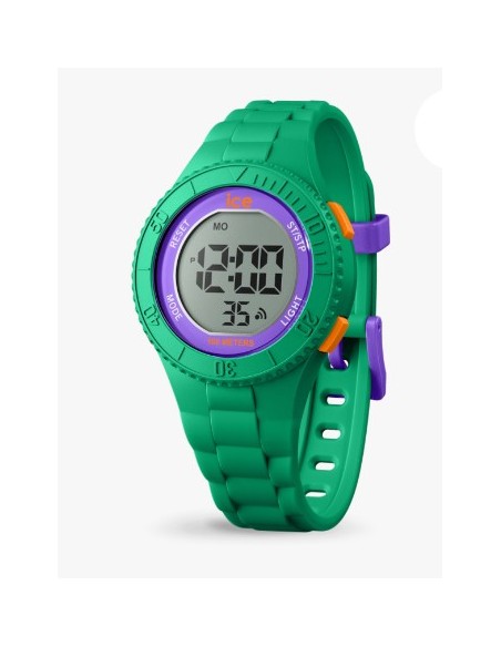 RELOJ DIGITAL VERDE VIOLETA NARANJA