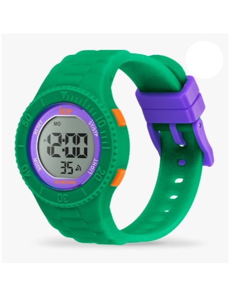 RELOJ DIGITAL VERDE VIOLETA NARANJA