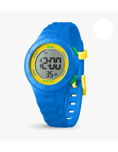 RELOJ DIGITAL AZUL AMARILLO VERDE