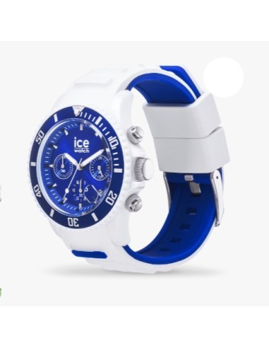 RELOJ CRONO BLANCO AZUL MEDIANO