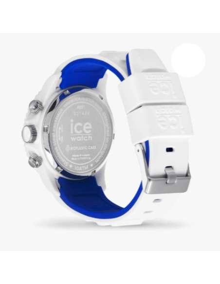 RELOJ CRONO BLANCO AZUL MEDIANO