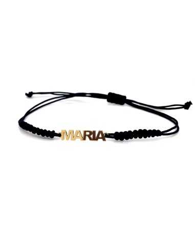 PULSERA MACRAME NOMBRE SMALL PLATA DE 1ª LEY