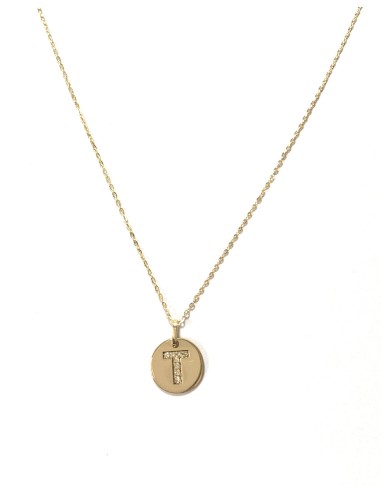 GARGANTILLA INICAL DIAMANTES ORO DE 18K 