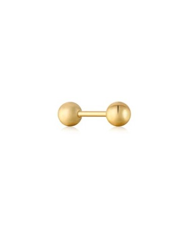 PIERCING SIMPLE ESFERA PLATA CHAP BARBELL