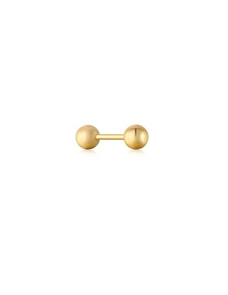 PIERCING SIMPLE ESFERA PLATA CHAP BARBELL