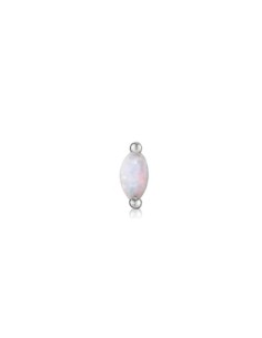 PIERCING PIEDRA ÓPALO PLATA