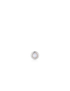 PIERCING INDIVIDUAL PLATA ÓPALO BISEL
