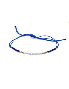 PULSERA AZUL/AZUL ORO DE 18K