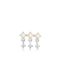 PIERCING INDIVIDUAL GOTA DE ÓPALO ZN PLATA 
