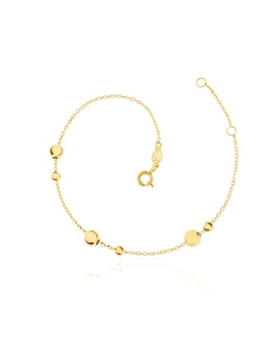 PULSERA BOLITAS ORO DE 9K