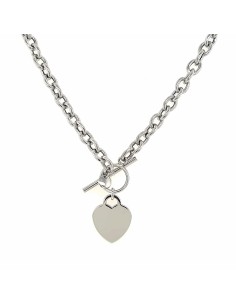 GARGANTILLA PLACA CORAZÓN PLATA DE 1ª LEY