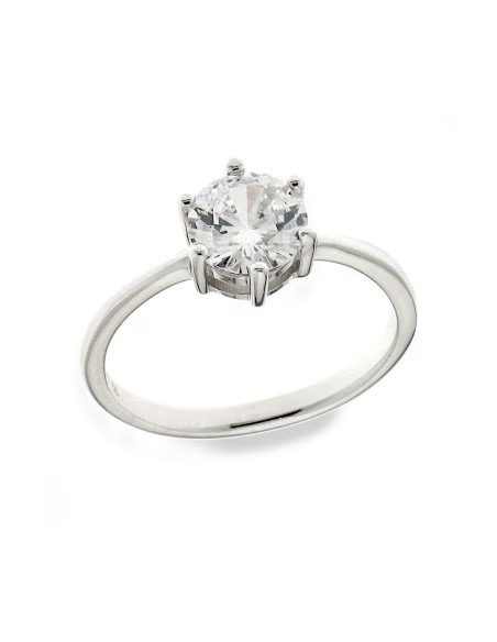 ANILLO CIRCONITA REDONDA PLATA DE 1ª LEY