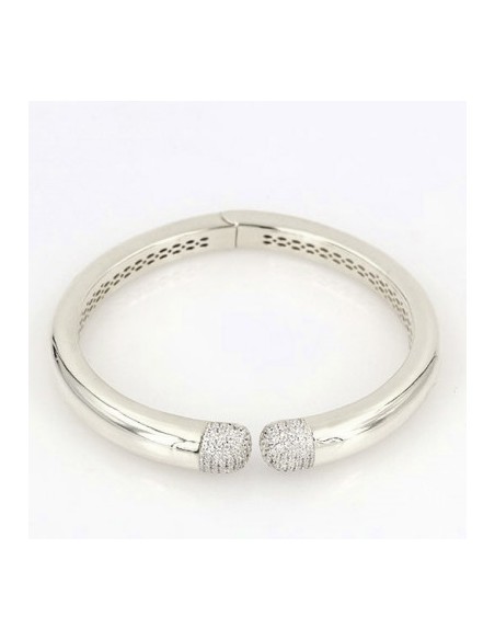 PULSERA RÍGIDA ABIERTA ZN PLATA