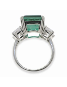 ANILLO VERDE ESME PLATA DE 1ª LEY 2