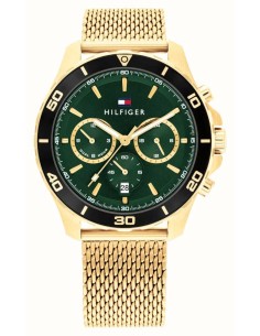 RELOJ TOMMY CABALLERO VERDE Y DORADO