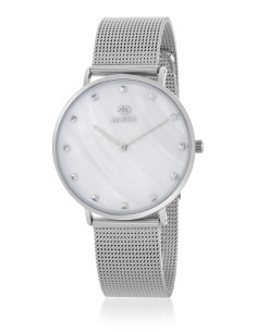 RELOJ MUJER PLATEADO NACARADO 9/1