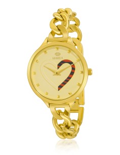 RELOJ DORADO MAREA CORAZÓN ANIMAL PRINT 5/3