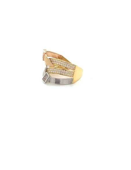 ANILLO TRICOLOR GARONA ORO DE 18K
