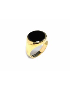 ANILLO ONIX OA 12MM ORO DE 18K