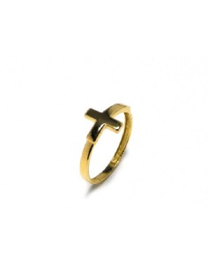 ANILLO CRUZ OA ORO DE 18K