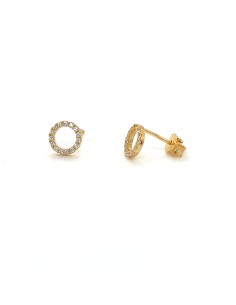 PENDIENTES PERFIL CIRCONITA ORO 9K