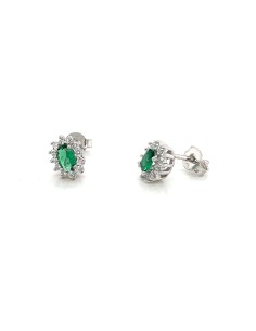 PENDIENTES KATE VERDE ORO 9K