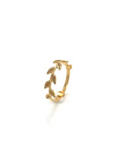 ANILLO MINI HOJAS ORO 9K