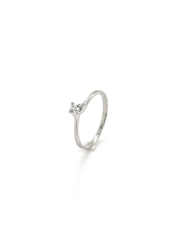ANILLO VALENTINO ORO BLANCO DE 9K