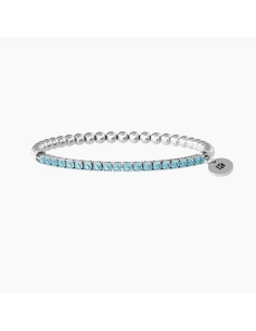 PULSERA ELÁSTICA DE ACERO CON ZN AZULES