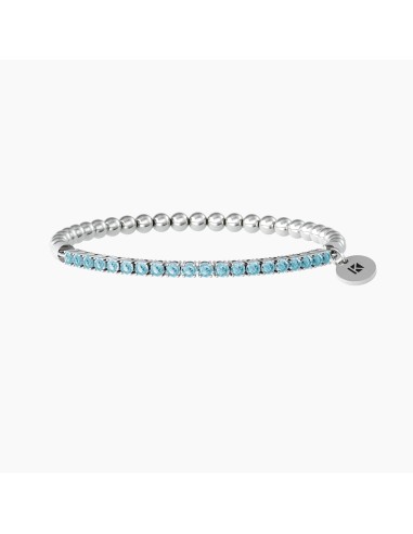 PULSERA ELÁSTICA DE ACERO CON ZN AZULES