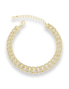 PULSERA CADENA ZN GOLD PLATA DE 1ª LEY