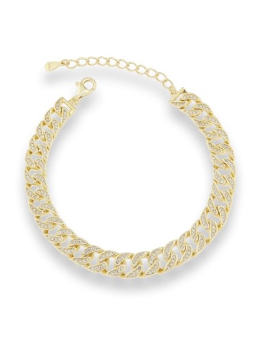 PULSERA CADENA ZN GOLD PLATA DE 1ª LEY