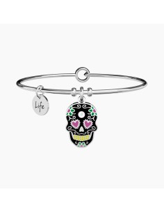 PULSERA ACERO CALAVERA MEXICANA