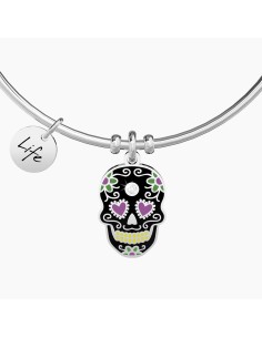 PULSERA ACERO CALAVERA MEXICANA 2